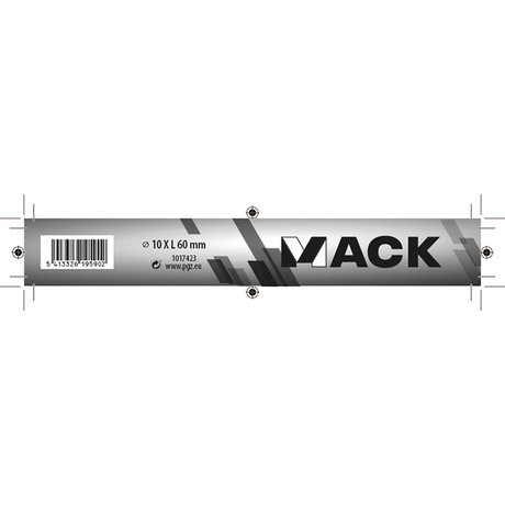 Mack 1017423 - houtdraadbout staal verzinkt 1 st 10 x 60 mm | 10 stuks