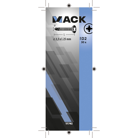 Mack 1017462 - zelfborende schroef vz kop verz. 30 st 3,5 x 25 mm | 10 stuks