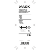 Mack 1017536 - metaalschroef cyl. kop + moer verz. 4 st m6 x 60 mm | 10 stuks