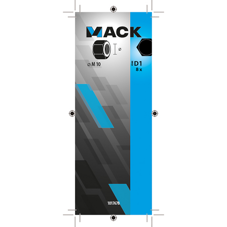 Mack 1017678 - zeskant moer staal verzinkt 8st m 10 | 10 stuks