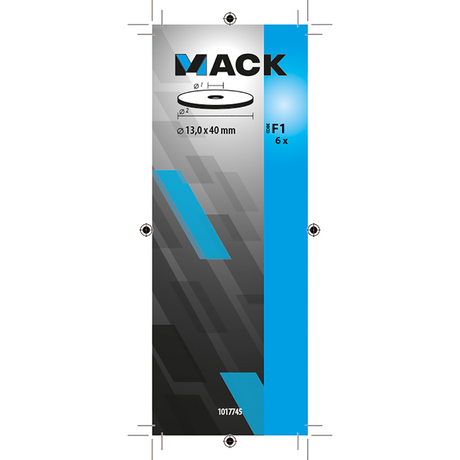 Mack 1017745 - carrosserie sluitring verzinkt6 st 13,0 x 40 mm | 5 stuks