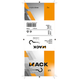 Mack 1017804 - schroefhaak staal verzinkt 3st 6,0 x 60 mm | 5 stuks