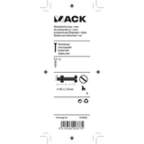 Mack 1019828 - metaalschroef cyl. kop + moer rvs 4 st m5x50 | 10 stuks