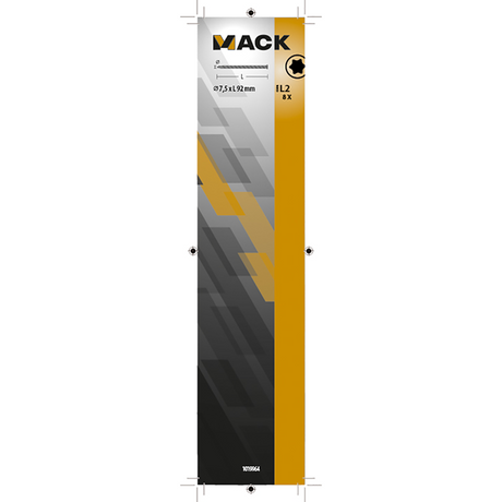 Mack 1019964 - beton raamschroef verzinkt vz kop 8 st 7,5 x 92 mm | 5 stuks