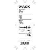 Mack 1018035 - schroef met kopboring staal verz. 24 st 4,5 x 50 mm | 5 stuks