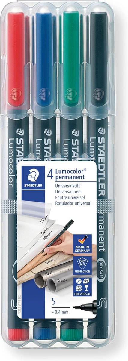 Staedtler lumocolor s permanent - box 4 st