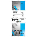 Mack 1018104 - kachelbout + moer staal verzinkt 22 st m6 x 60 mm | 5 stuks
