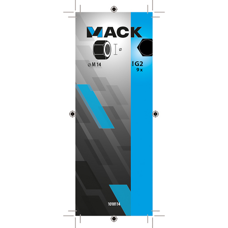 Mack 1018114 - zeskant moer staal verzinkt 9 st m 14 | 5 stuks