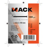 Mack 1020042 - nagel platte kop 1000 gr 4,0 x 100 mm | 10 stuks