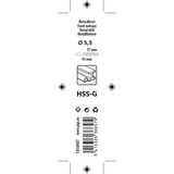 Mack 1018407 - metaalboor hss g din 338 ø 5,5 x 93 mm | 5 stuks