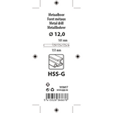 Mack 1018417 - metaalboor hss g din 338 ø 12,0 x 151 mm | 5 stuks