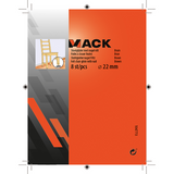 Mack 1047713 - stoelglijder met nagel vilt bruin ø 22 mm 8 st pcs | 6 stuks