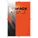 Mack 1047776 - buisdop kunststof zwart ø 25 mm 4 st pcs | 6 stuks