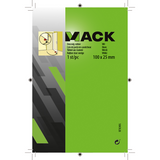 Mack 1047638 - deurwig rubber wit 100 x 25 mm 1 st pc | 6 stuks