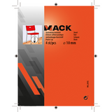 Mack 1047744 - opsteekdop kunststof zwart ø 10 mm 4 st pcs | 6 stuks