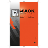 Mack 1048769 - schokdempend rubber zwart 35 x 70 mm 4 st pcs | 6 stuks