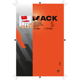 Mack 1048755 - opsteekdop rubber zwart ø 16 mm 4 st pcs | 6 stuks