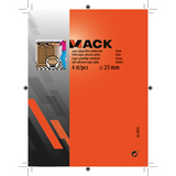 Mack 1048759 - super glijpastille zelfklevendbruin ø 25 mm 4 st pcs | 12 stuks