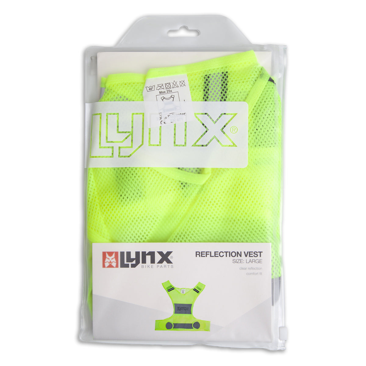 Lynx Reflectie vest unisex geel maat L