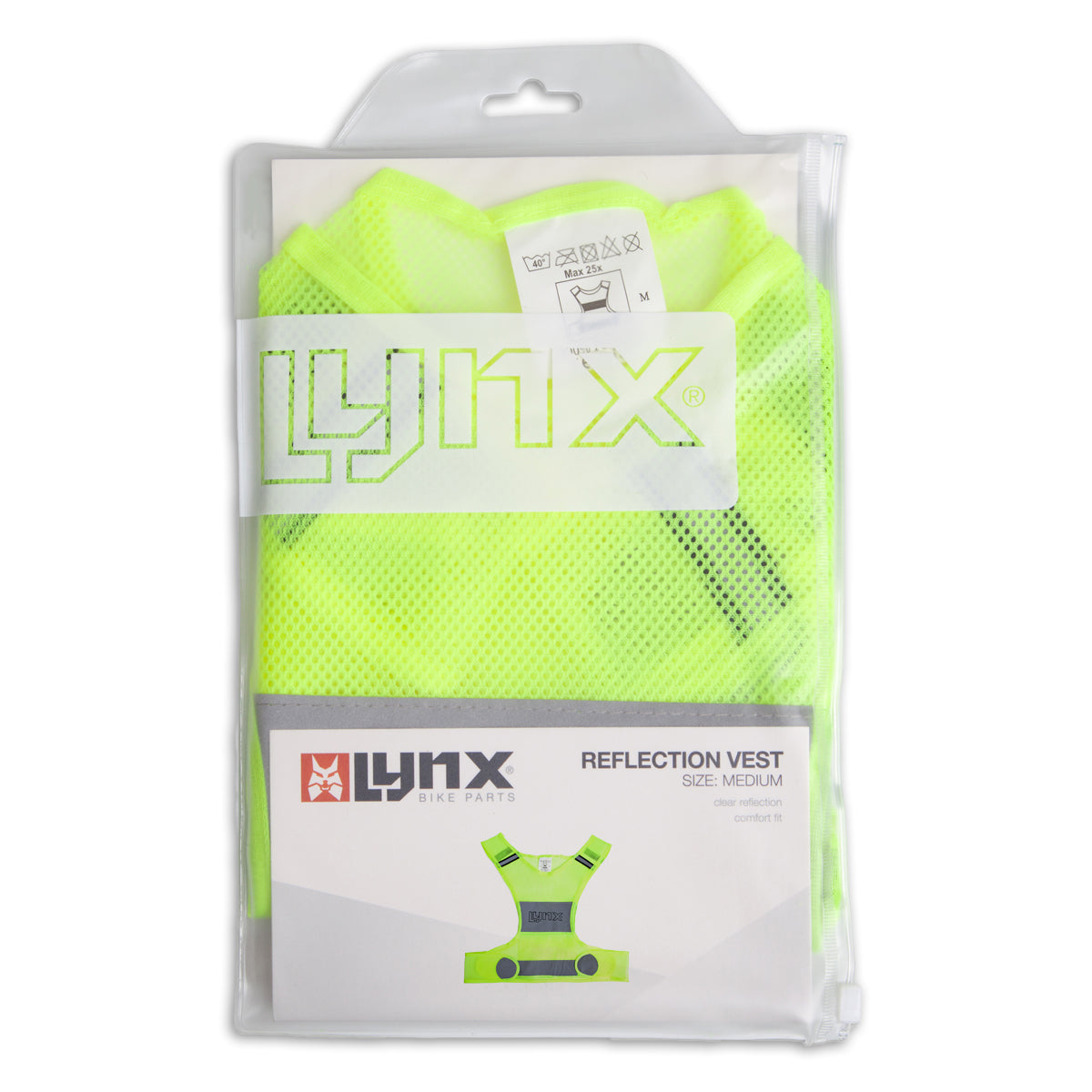 Lynx Reflectie vest unisex geel maat M