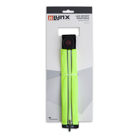 Lynx reflecterende led heuptas hardloopriem usb