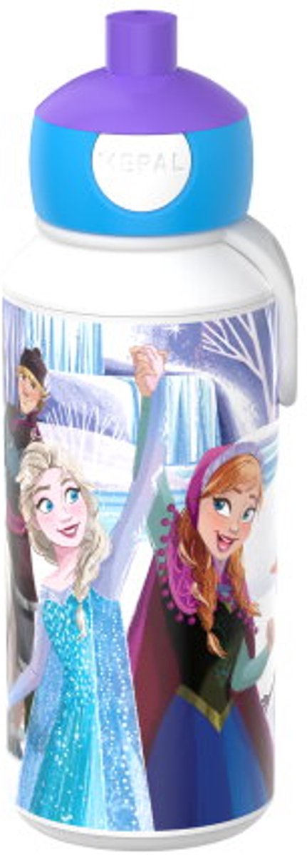 Mepal pop-up drinkfles campus - 400 ml - sluit goed af - drinkbeker voor kinderen - frozen friends