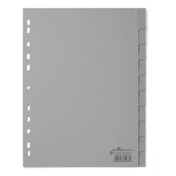 Numerieke tabbladen durable 6441 10 tabs 11 gaten grijs