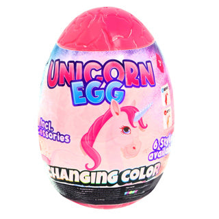 Amazing cool ei color changing unicorn 6 assorti met accessoires | 6 stuks