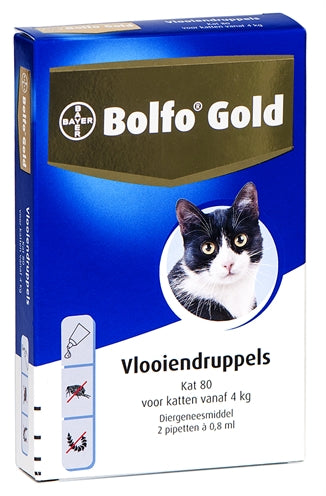 Bolfo Gold kat vlooiendruppels