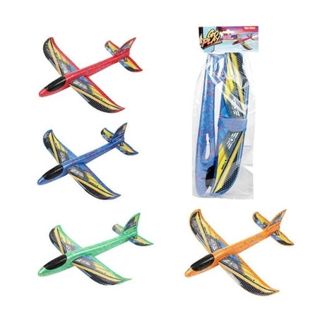 Toi-toys toi toys o play foam vliegtuig 36cm met stickers