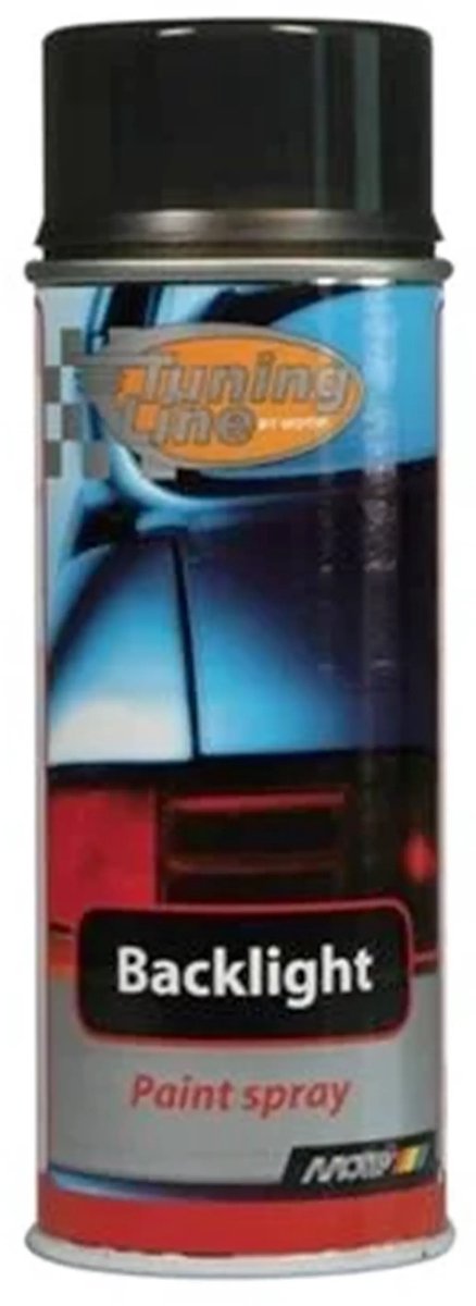 Motip tuning line transparante achterlichtenspray 400 ml zwart