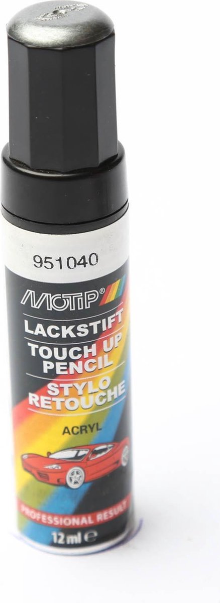 Motip 951040 - auto lakstift - grijs metallic - 12 ml