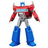 Hasbro transformers speelgoed earthspark optimus prime battle trailer robot.