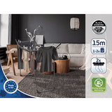 Leifheit droogrek pegasus - 150 solid slim - black - antraciet