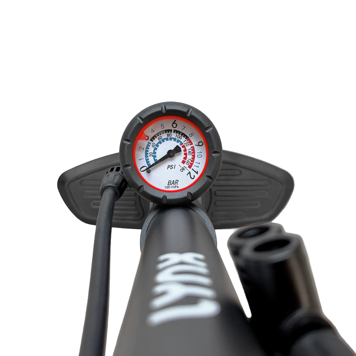 Lynx fietspomp met manometer zwart