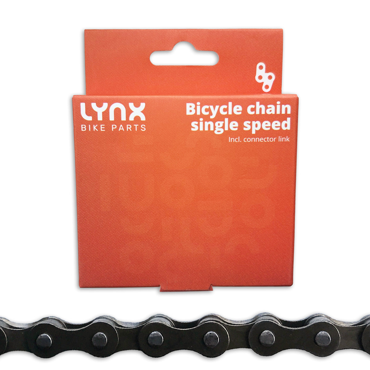 Lynx fietsketting - Standaard ketting, 112 schakels, 1 2 x 1 8, grijs