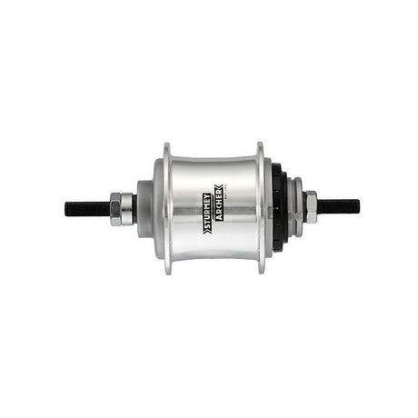 Versnellingsnaaf 2 speed Sturmey Archer A2 Automatic vrijloopnaaf 36 gaats - zilver