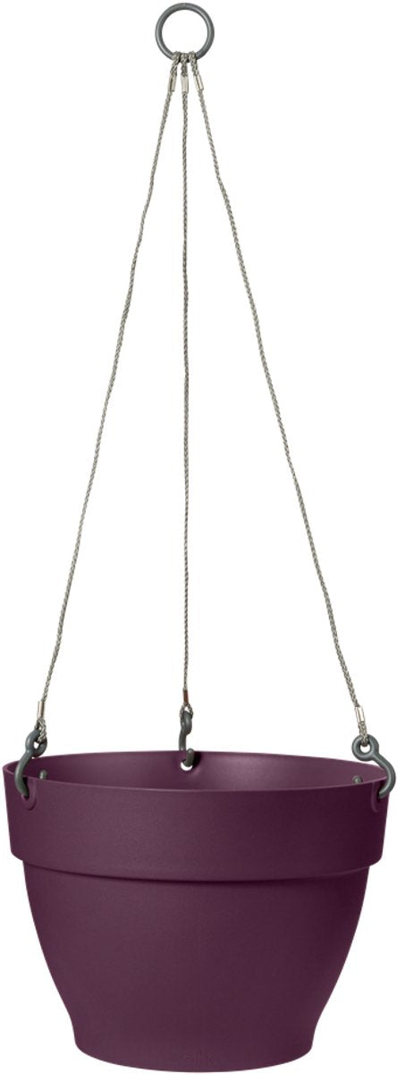 Elho vibia campana hangschaal 26 - bloempot voor buiten - ø 26.0 x h 18.4 cm - esdoorn paars