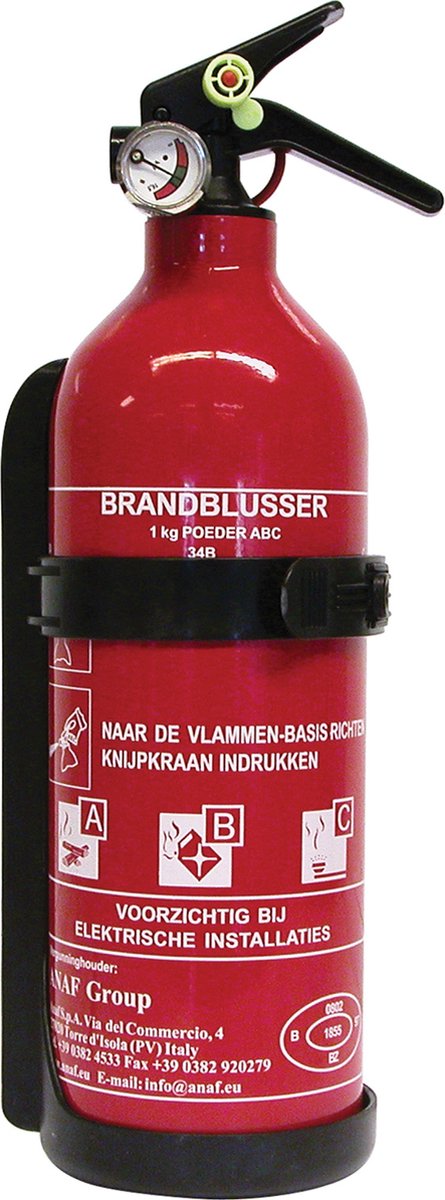 Anaf brandblusser a b c 1kg manometer