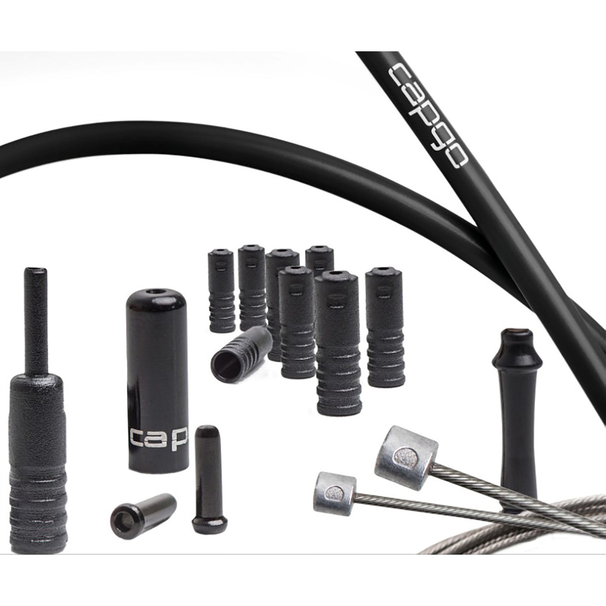 Capgo kabelset compleet voor schakelen en remmen voor shimano en sram