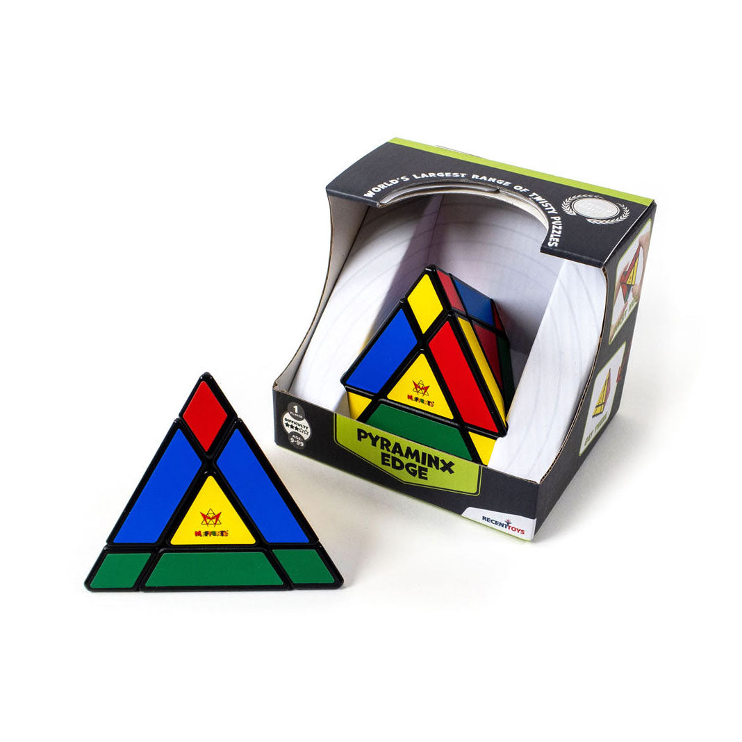 Recent toys pyraminx edge – piramide draaipuzzel met bewegende randen – logische breinbreker – vanaf 7 jaar