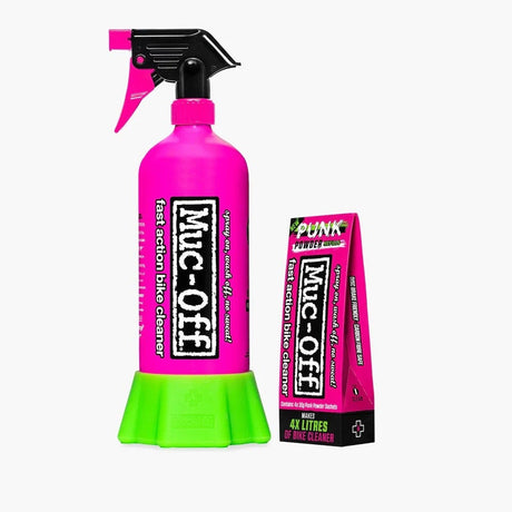 Muc-off punk powder cleaner 4 pack + bottle for life