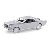 Eureka metal earth 1965 ford mustang coupe zilver editie