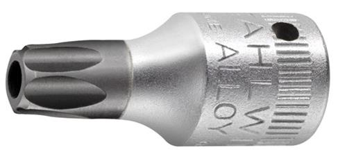 Stahlwille dop torx 1 4 -t27 met boorgat