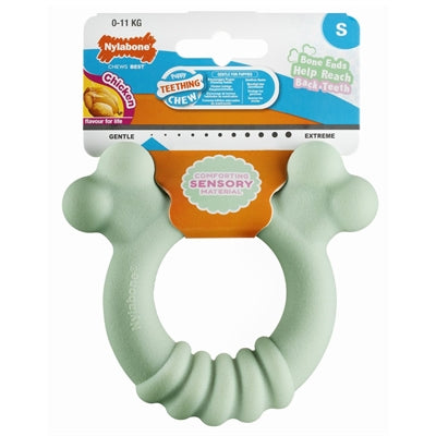 Nylabone Puppy tactile ring kipsmaak