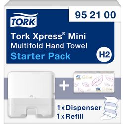 Handdoekdispenser tork xpress wit 101 mm x 295 mm x 302 mm