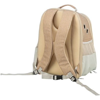 Trixie Hondentas rugtas willow beige bruin