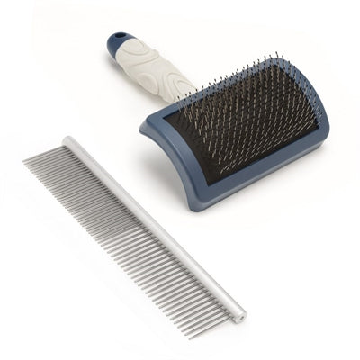 Mikki Mikki doodle grooming kit met kam en slickerborstel