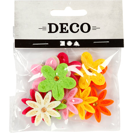 Creativ company https: www.cchobby.nl bloemen-van-vilt-met-strassteen-d-30-mm-dikte-2-5-mm-12-stuk-1-doos