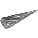 Elvedes schakel binnenkabel 2250 mm 7 x 7 draads rvs ø1,1mm met n-nippel ø4 x 4mm (doos à 100 stuks) - zilver